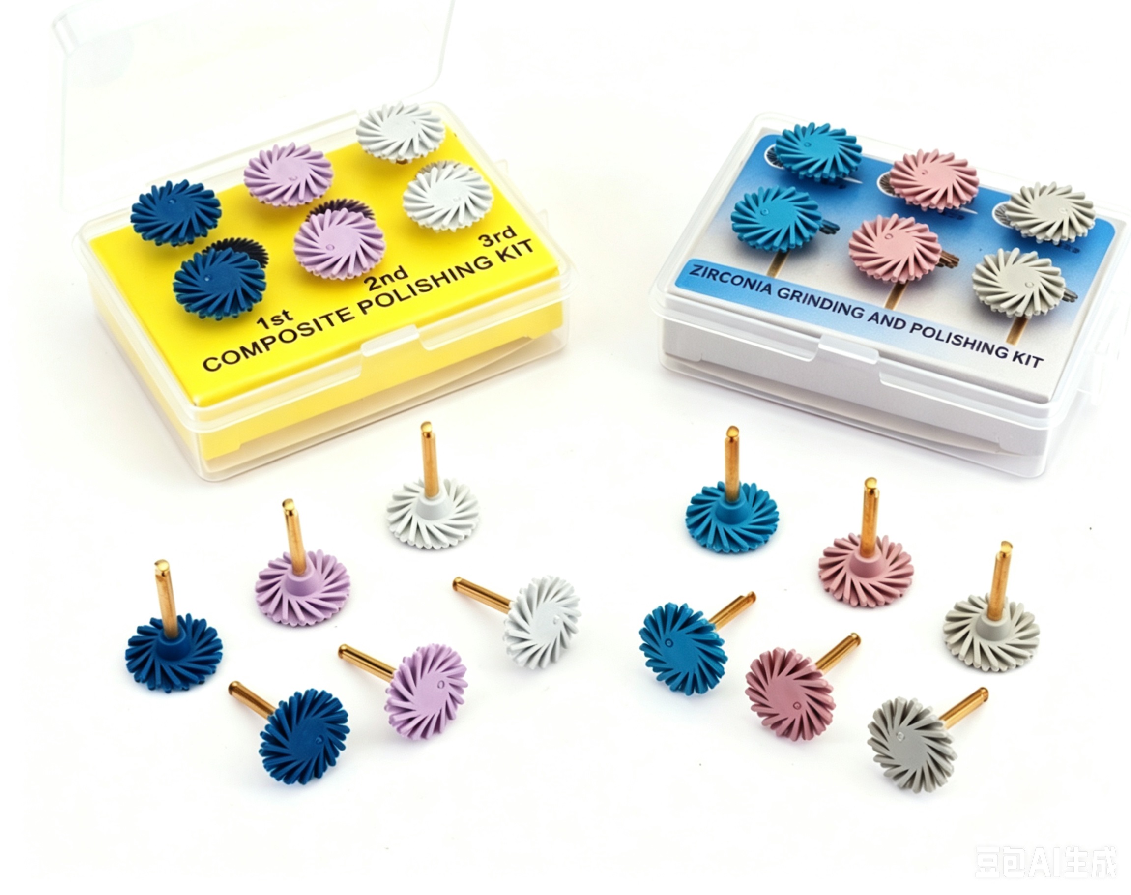 Dental self-glaze polishing disc